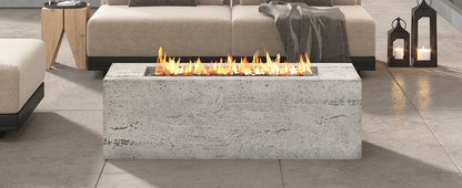 U_STYLE Outdoor Rectangular Propane Fire Pit 41.9" 40000 BTU